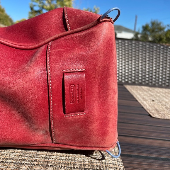 Coach Red Leather Bag - Picture 8 of 11